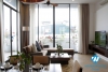 Japanese-style two bedroom apartment for rent in Truong Han Sieu Hoan Kiem